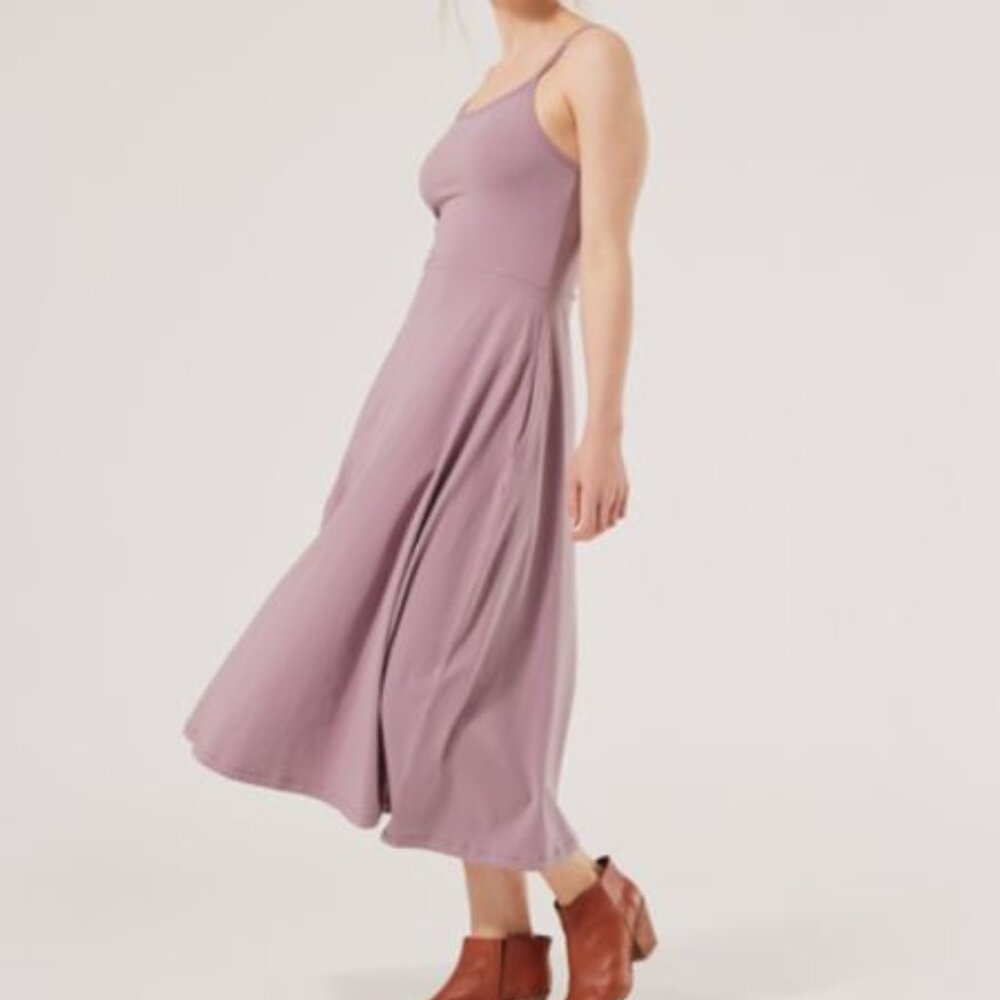 PACT Organic Cotton Fit & Flare Midi Dress Size Medium